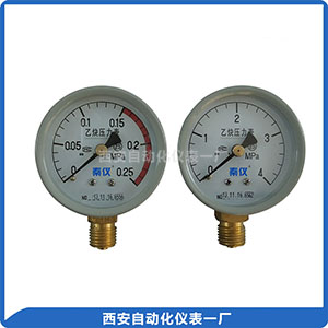 YY-60、YY-100乙炔压表